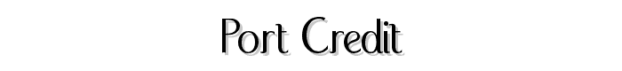 Port Credit font